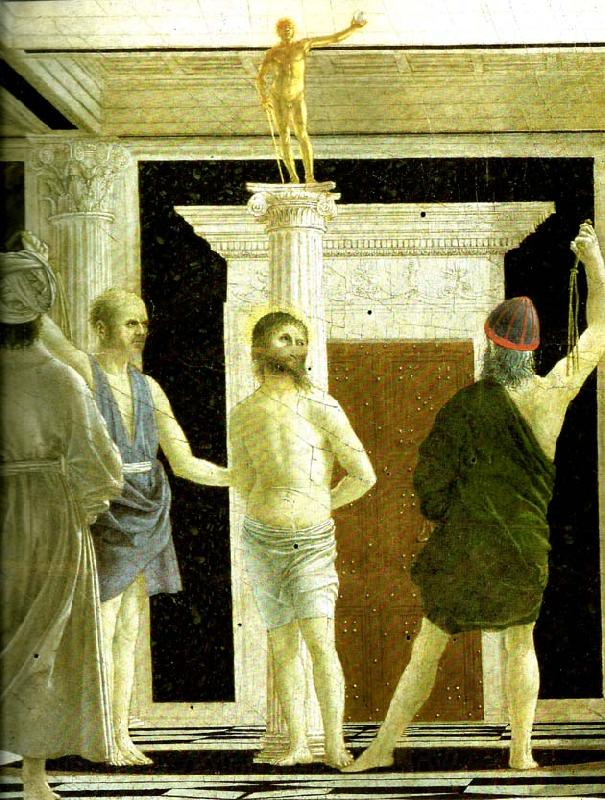 Piero della Francesca the flagellation, detail France oil painting art